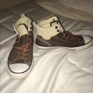 Men’s brown 10.5 high top converse